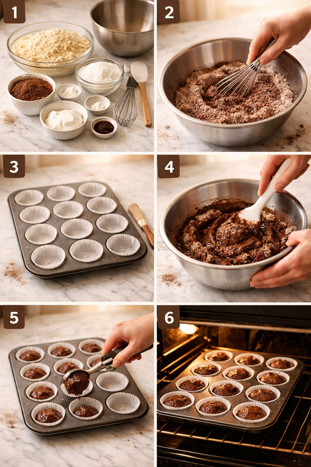 Almond Flour Cupcakes instructions image