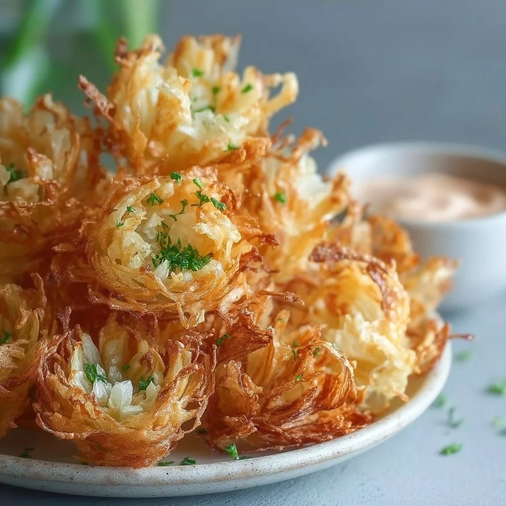 Air Fryer Crispy Mini Blooming Onions for Guilt-Free Snacking