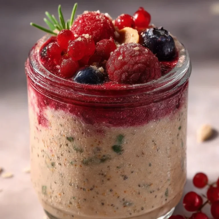 Balanced blood sugar smoothie with fruits and veggies for stable energy.