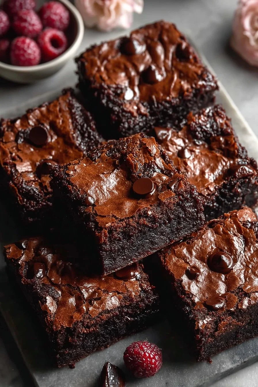 Chewy No Sugar Greek Yogurt Brownies - Moana's Kitchen