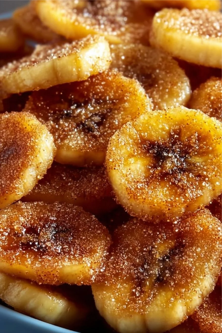 Cinnamon-Sugar Air Fryer Banana Chips