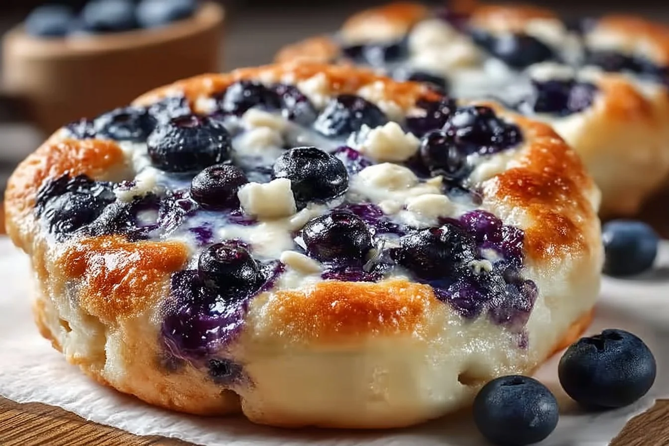 Cottage Cheese Blueberry Cloud Bread