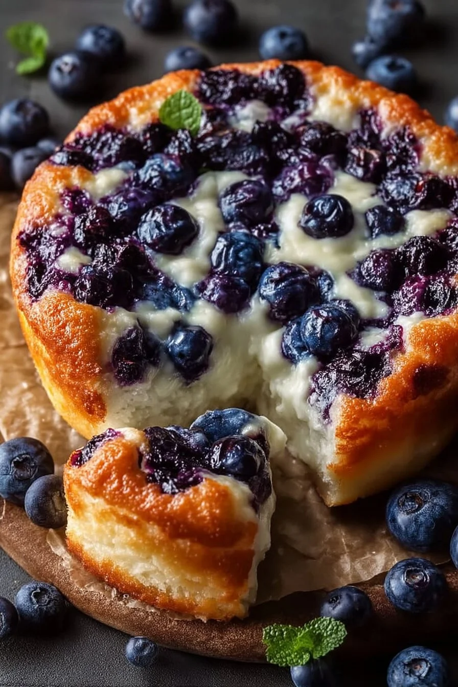 Cottage Cheese Blueberry Cloud Bread: Fluffy, Protein-Packed & Gluten-Free