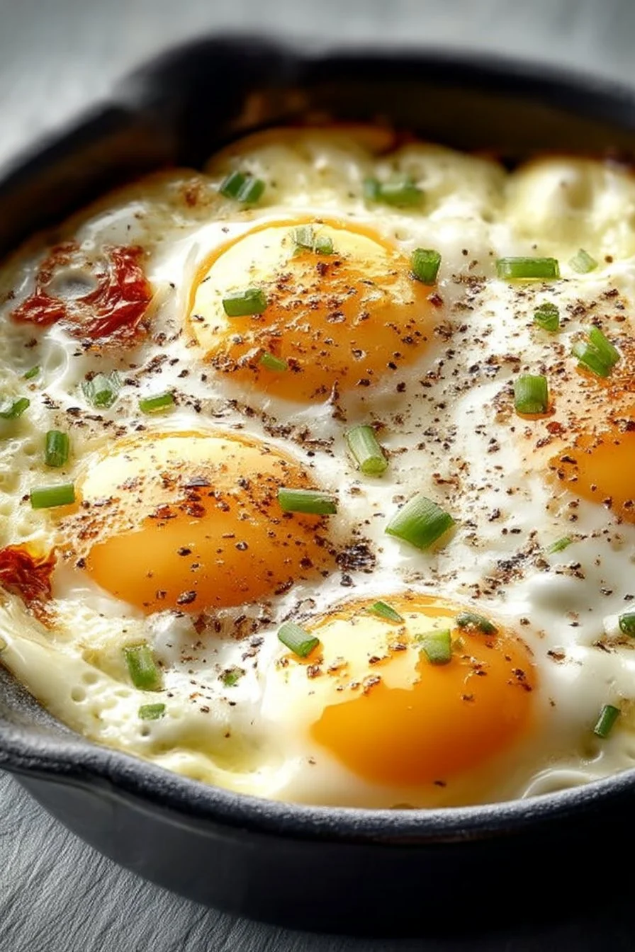 Creamy Baked Eggs