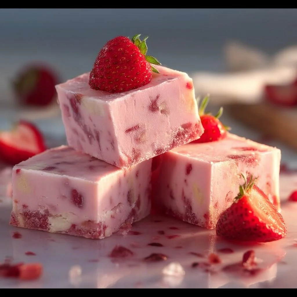 Creamy & Sweet Sugar-Free Strawberry Fudge