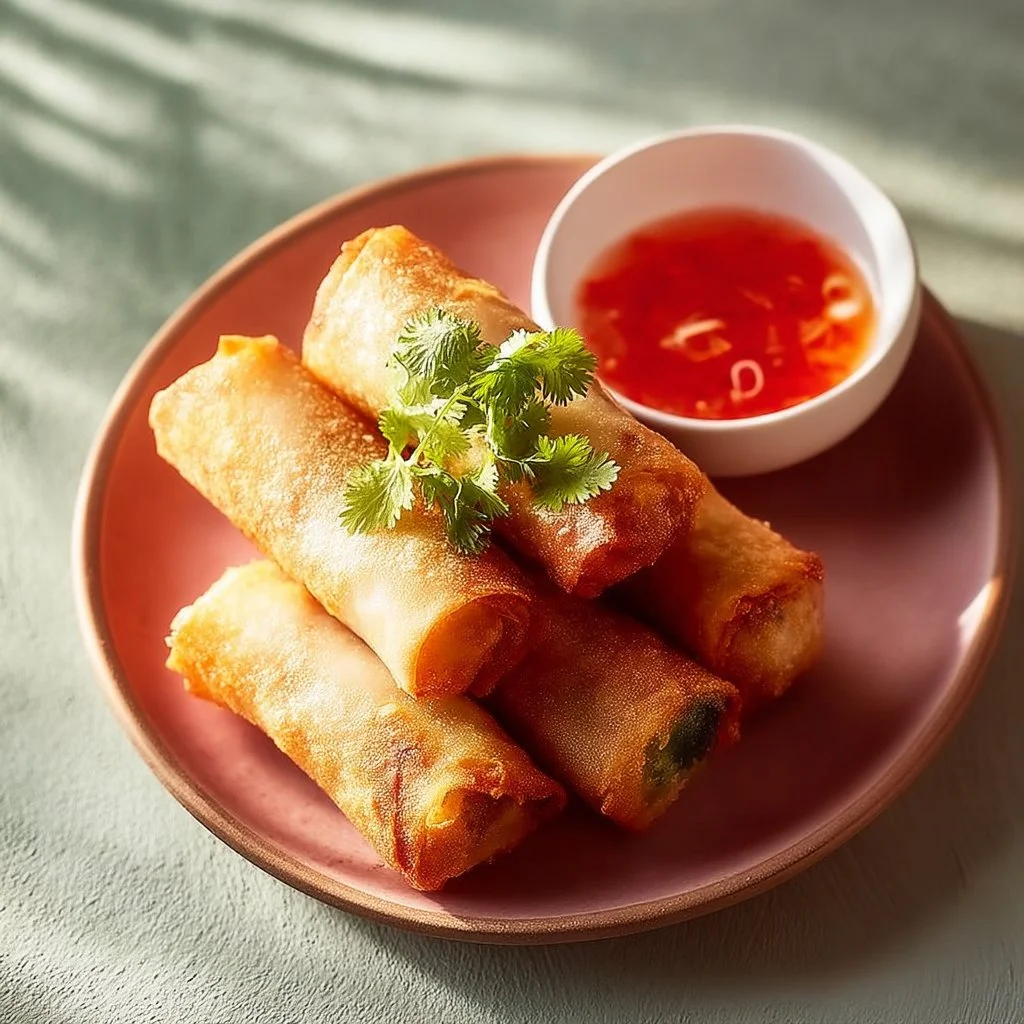 Crispy Air Fryer Spring Rolls