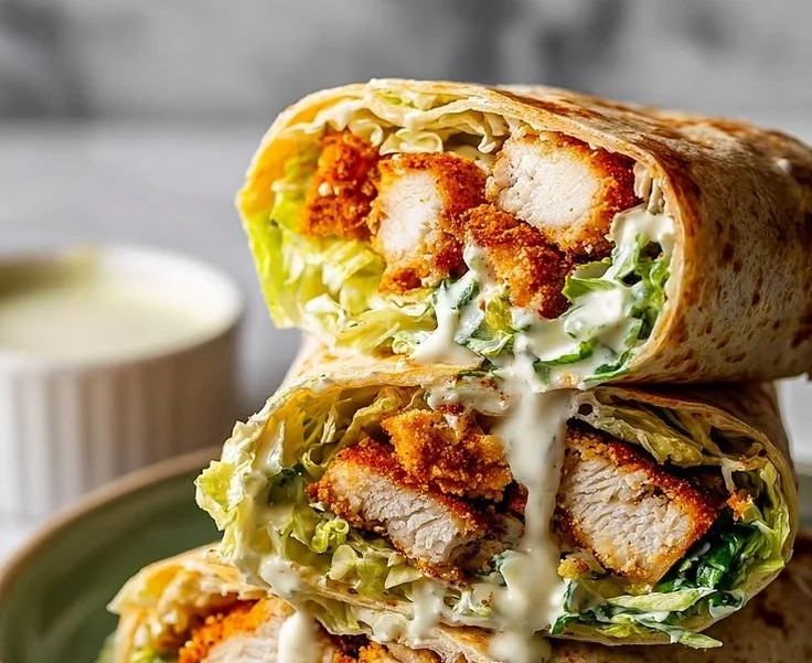 Crispy Chicken Caesar Wrap