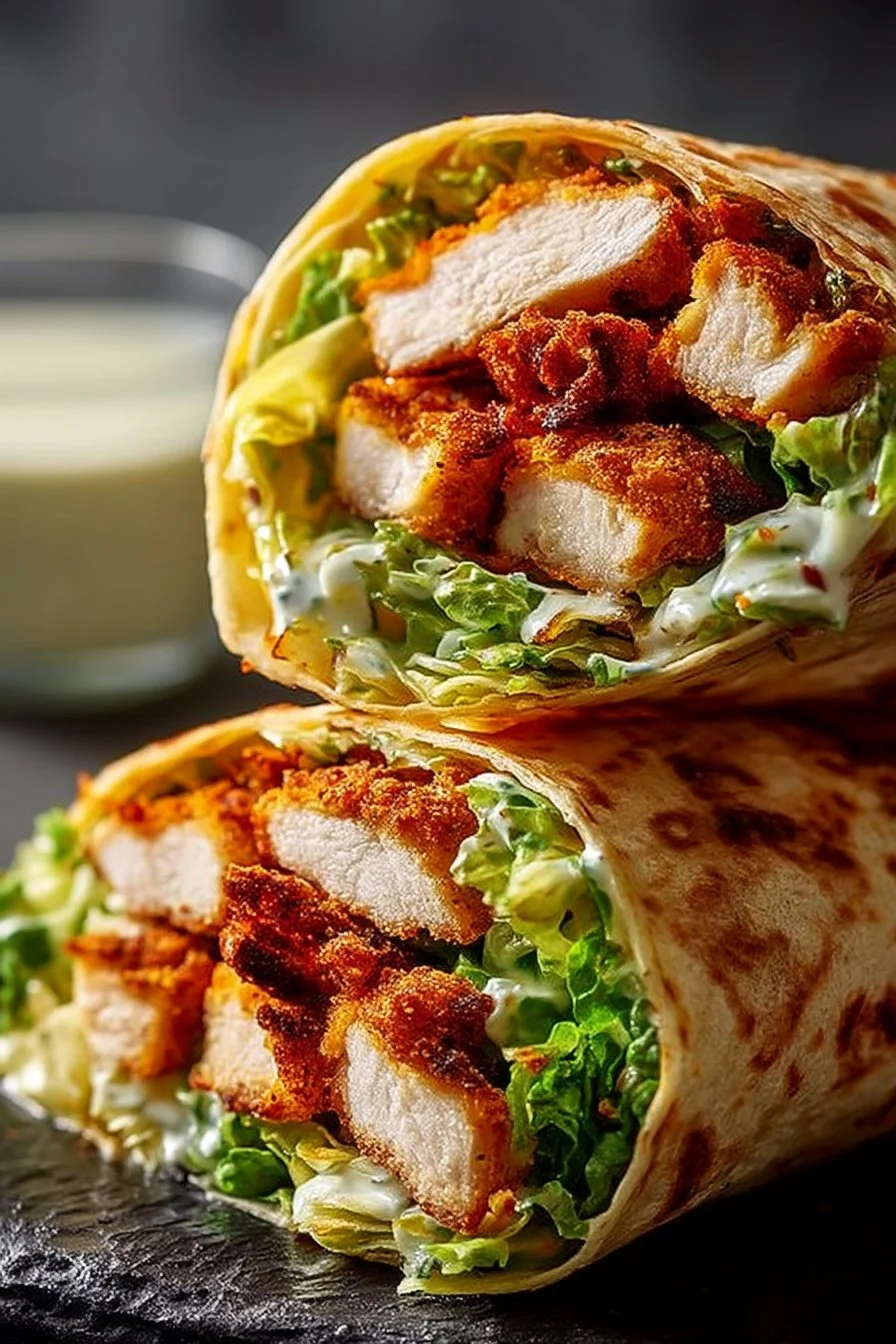 Crispy Chicken Caesar Wrap