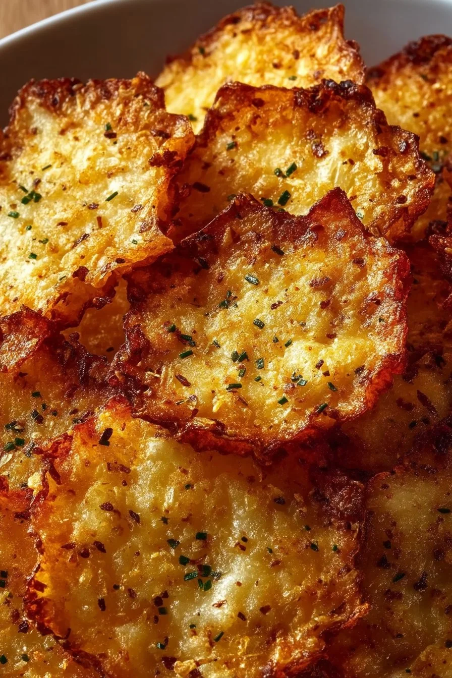 Crispy Cottage Cheese Chips