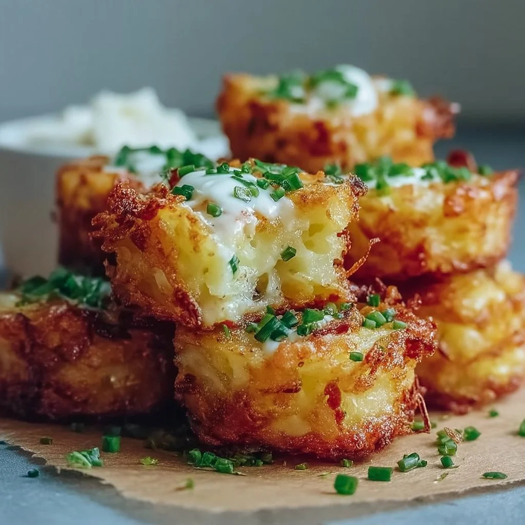 Crispy Loaded Hashbrown Bites for the Perfect Snack Fix