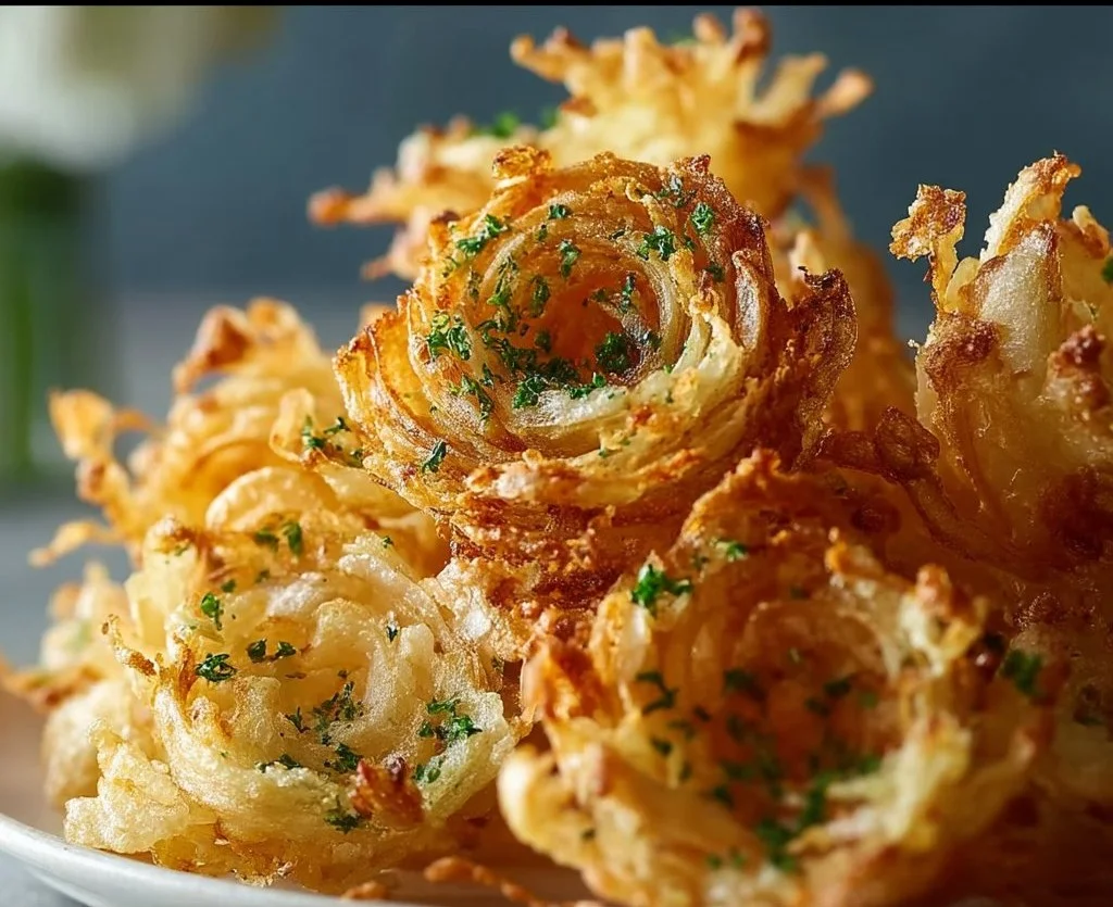 Crispy Mini Blooming Onions in Air Fryer