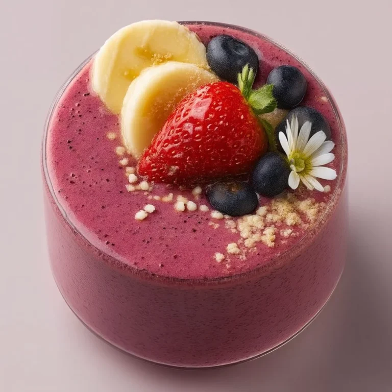 Healthy Energy Balancing Smoothie with fruits and greens for natural energy boost