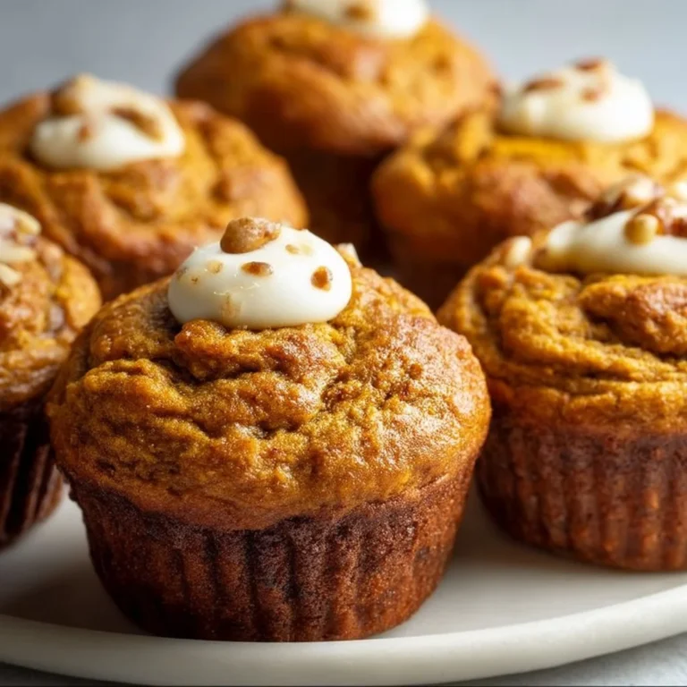 Homemade flourless pumpkin muffins with a warm spice aroma
