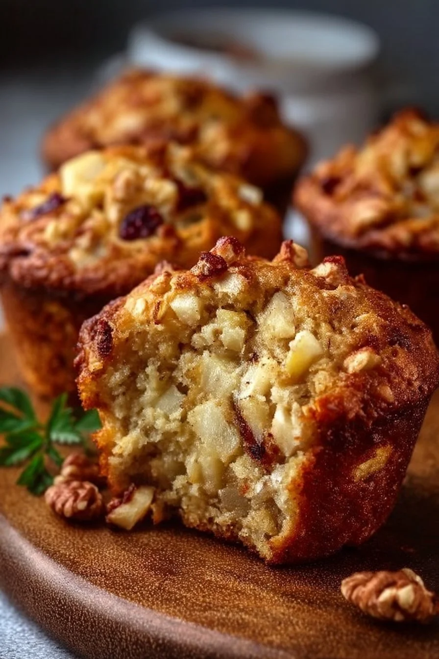 Greek Yogurt Apple Muffins