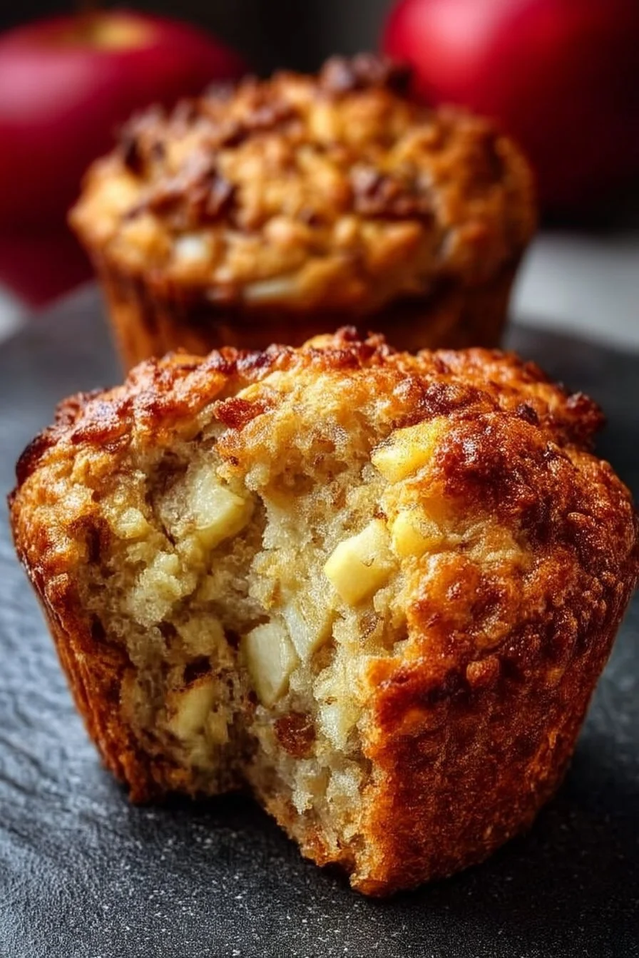 Greek Yogurt Apple Muffins