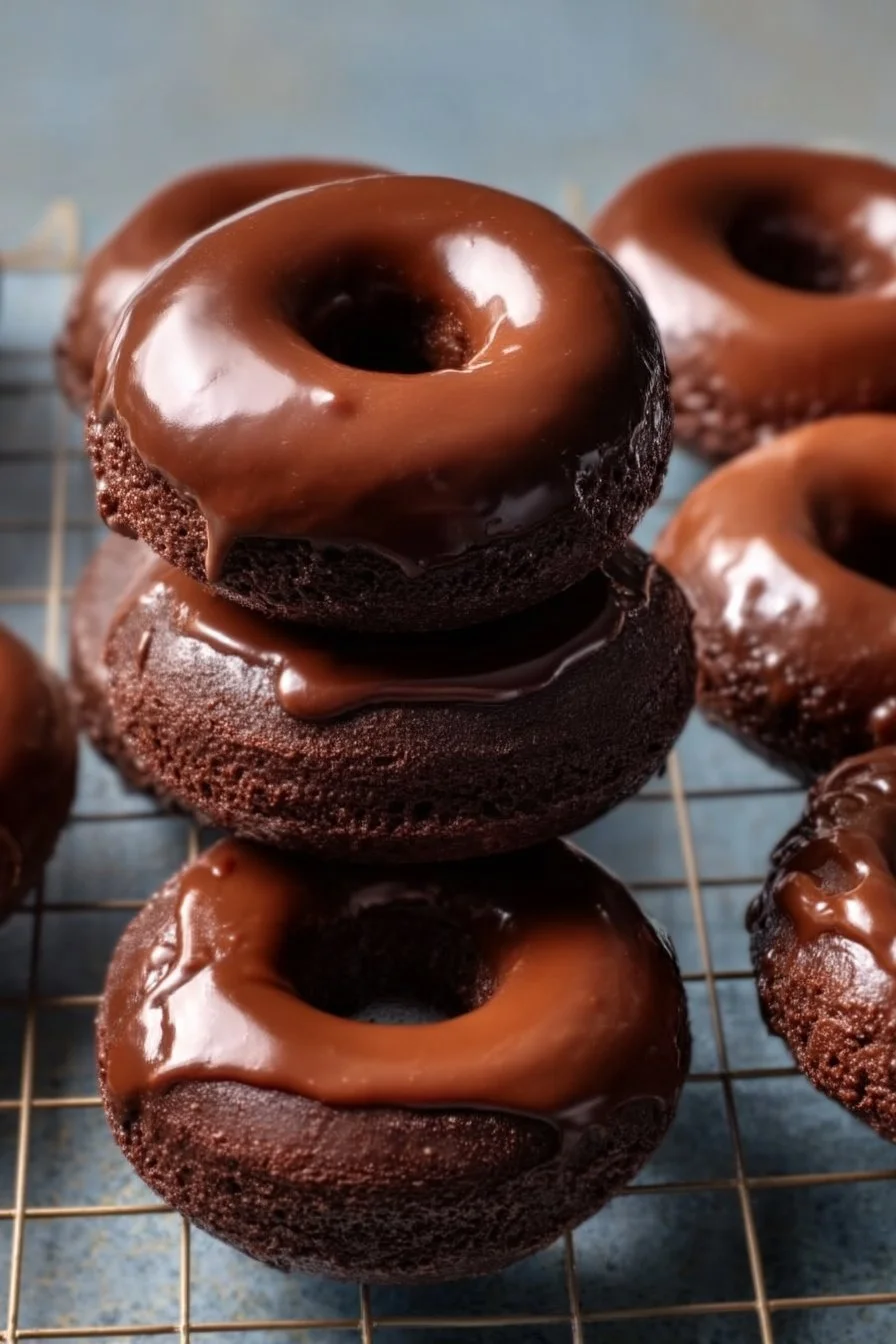 Healthy Chocolate Protein Donuts