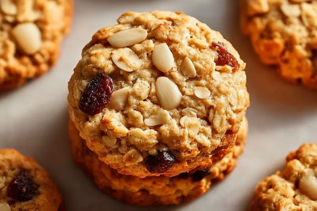 Healthy sugar free oatmeal cookies made with wholesome ingredients.
