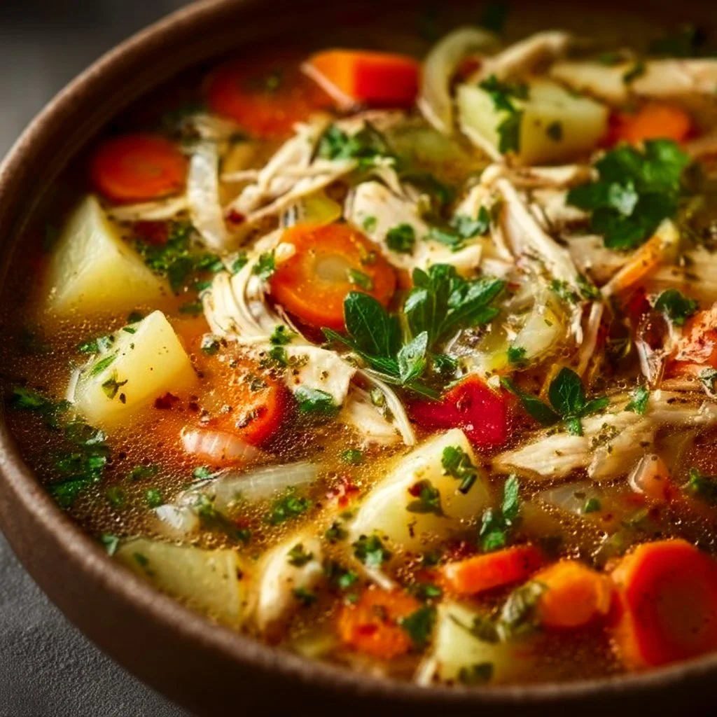 Hearty Chicken Veggie Soup
