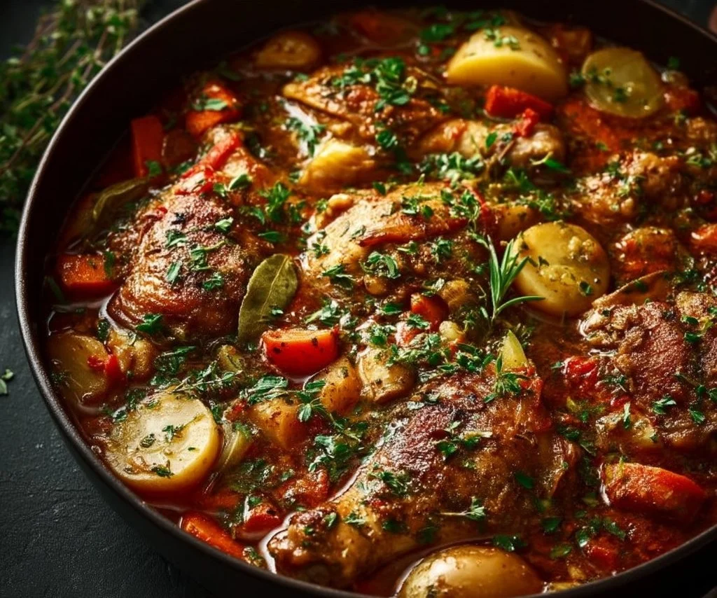 Hearty One-Pot Chicken Stew – Cozy, Easy & Family-Approved