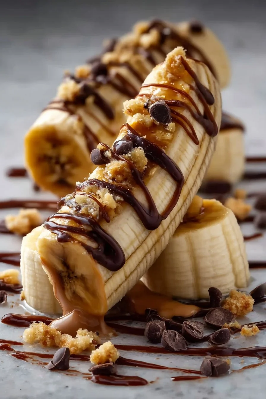 Low Calorie Frozen Banana Snickers