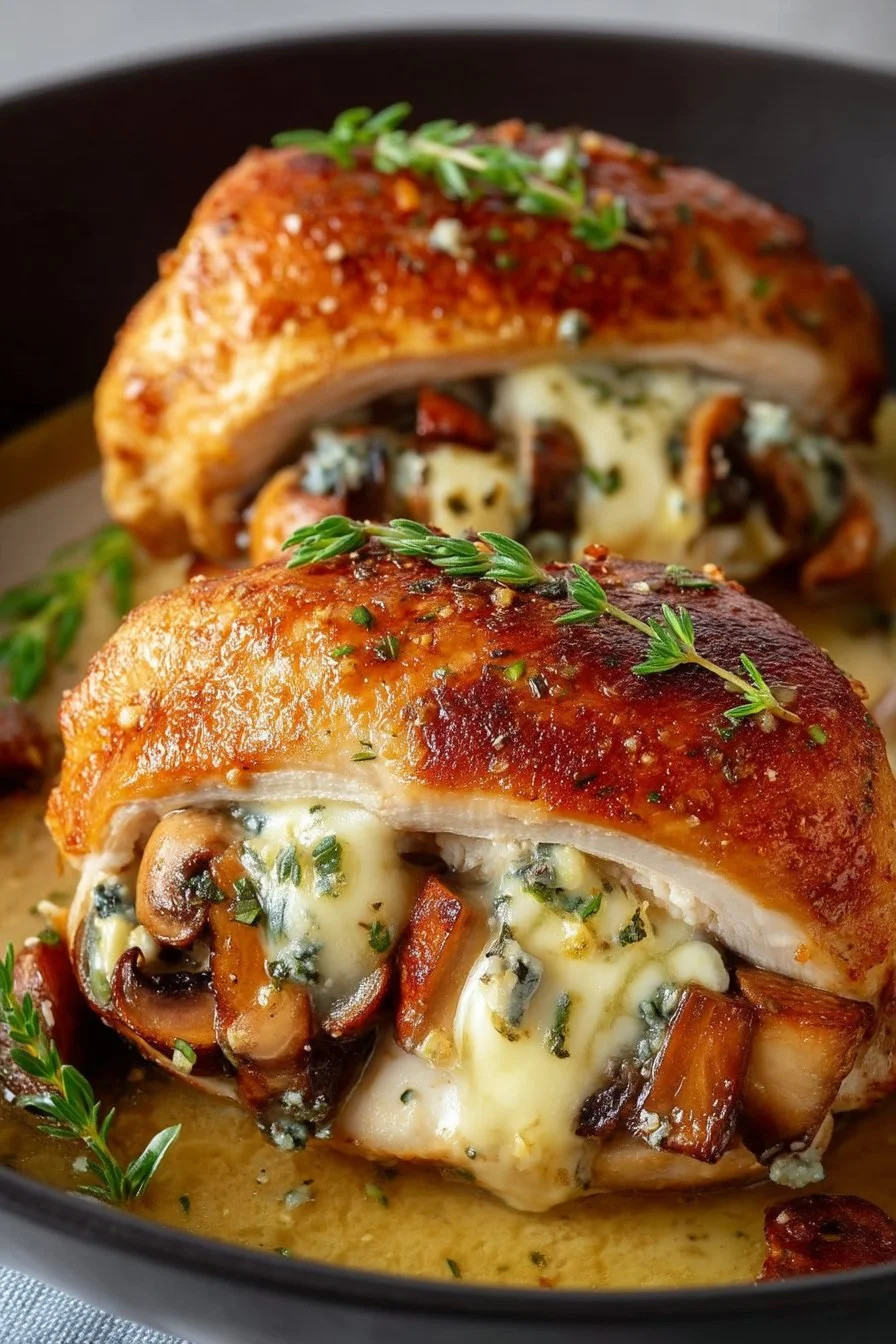 Mushroom Stuffed Chicken Breast