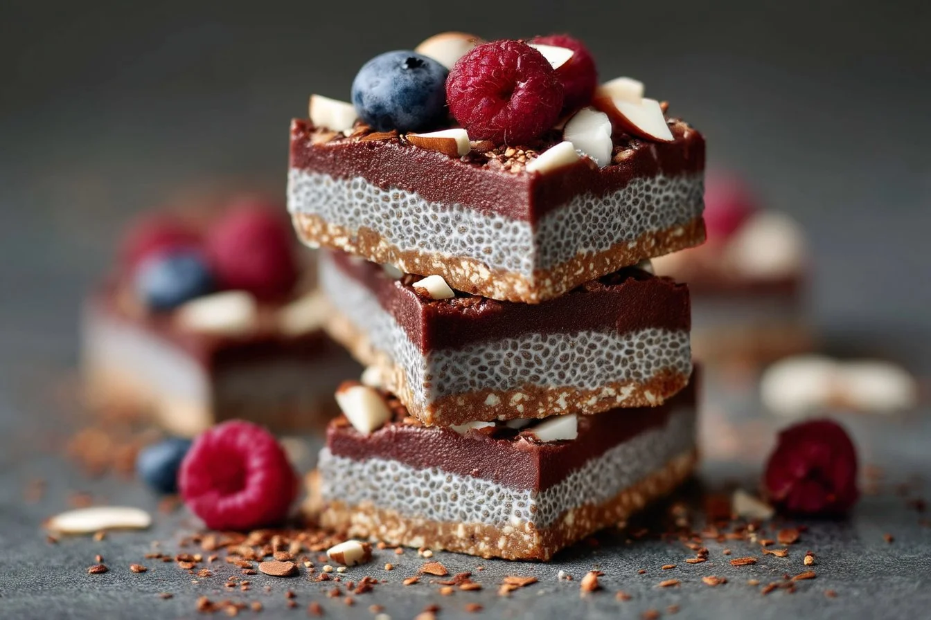 No-Bake Chia Pudding Bars