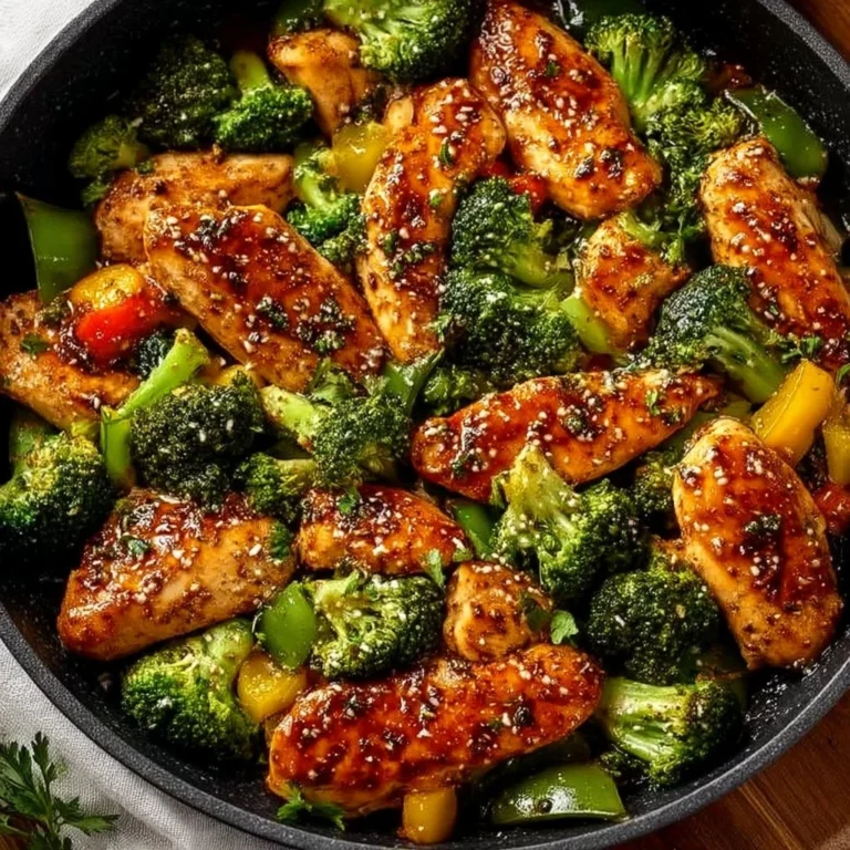 One-Pan Low Carb Chicken and Broccoli Delight dish ready to serve