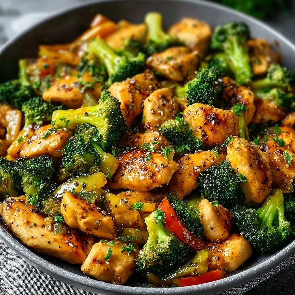 One-Pan Low Carb Chicken and Broccoli Delight