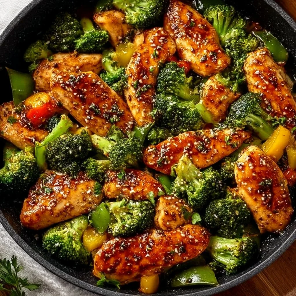 One-Pan Low Carb Chicken and Broccoli Delight