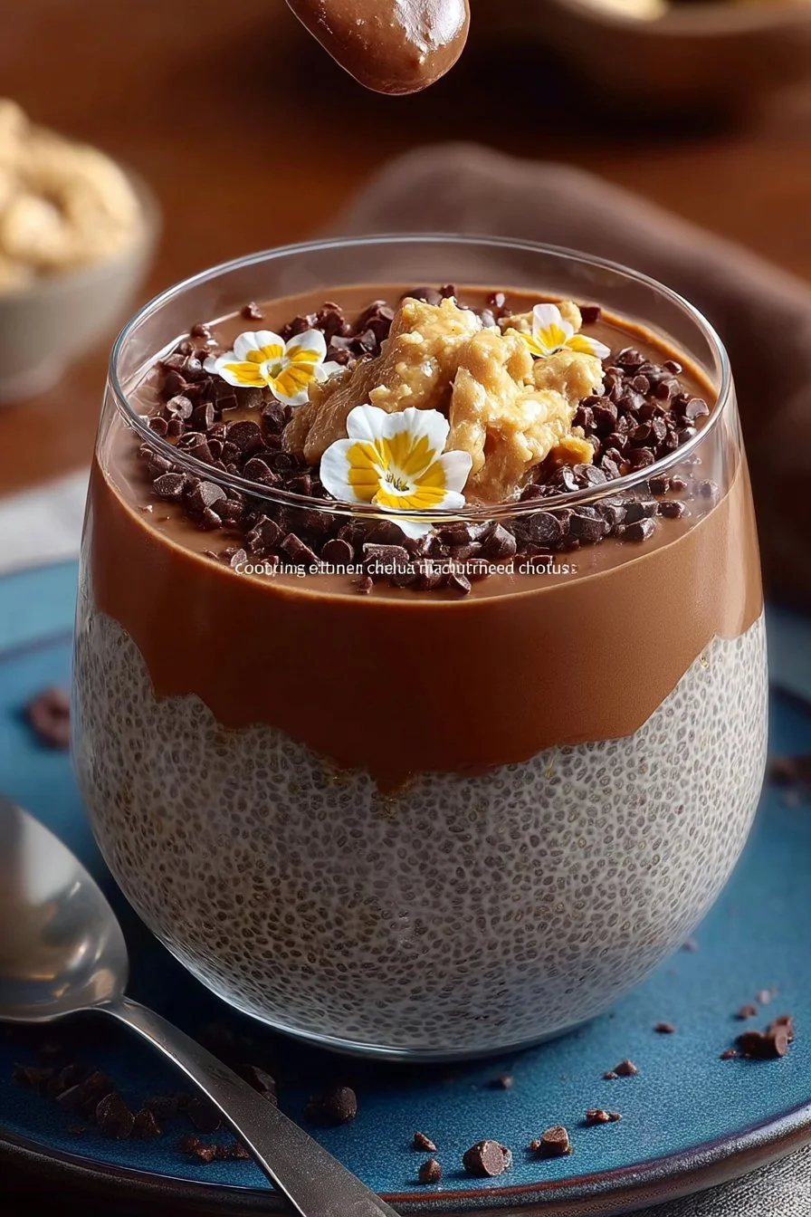 Peanut Butter Chocolate Chia Pudding