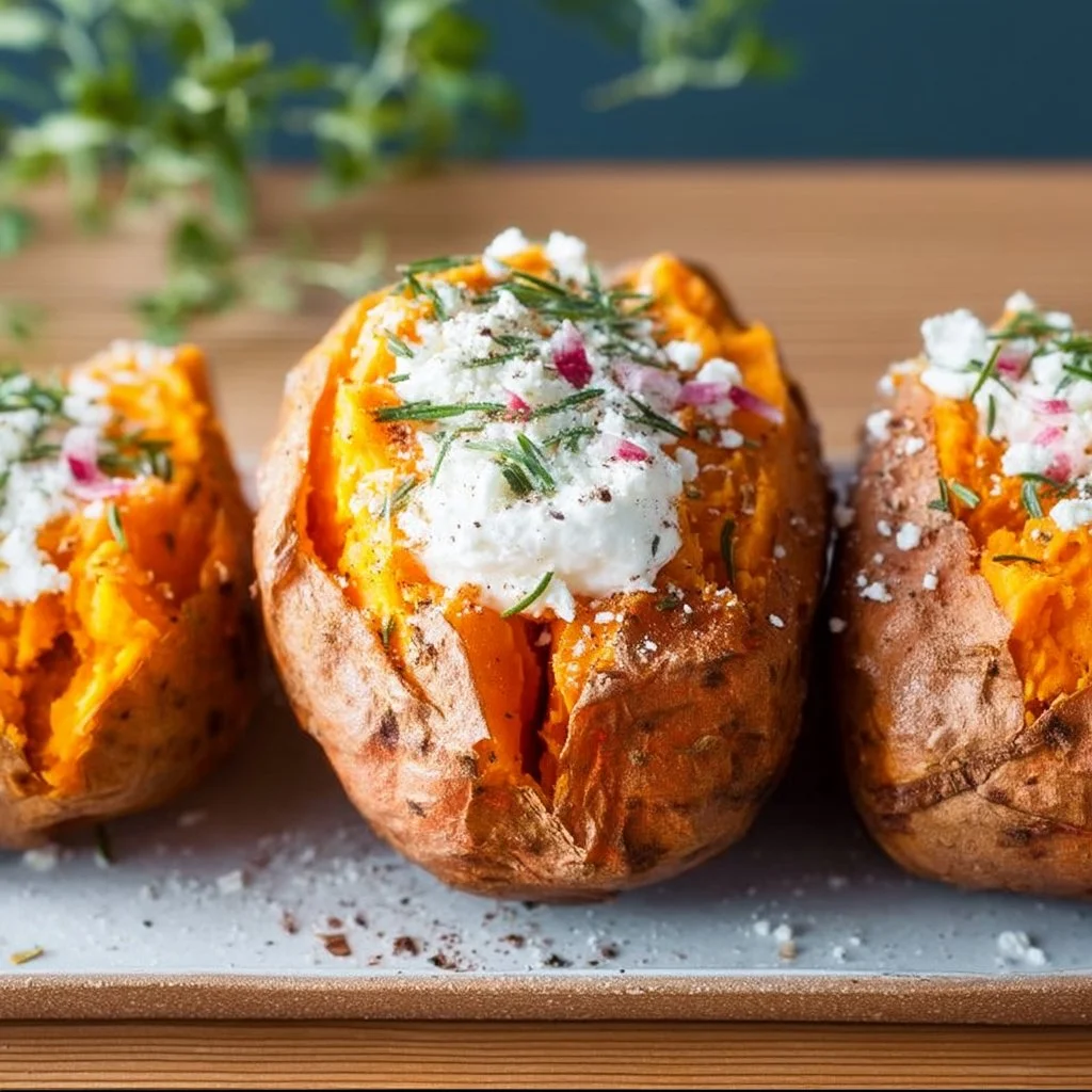 Perfectly Baked Sweet Potato