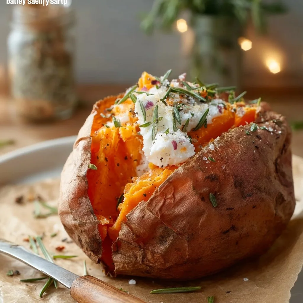 Perfectly Baked Sweet Potato