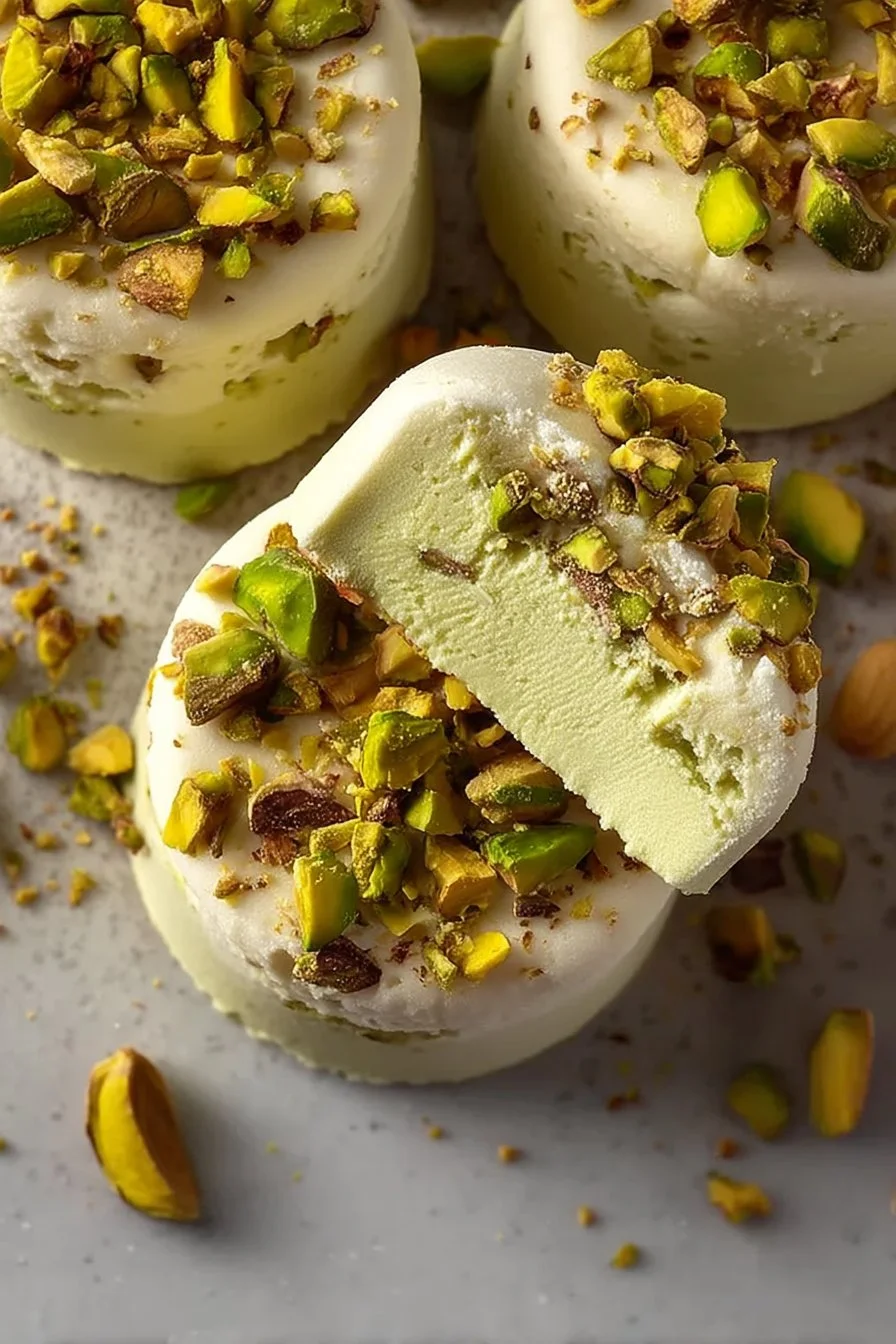Pistachio Frozen Yogurt Cups