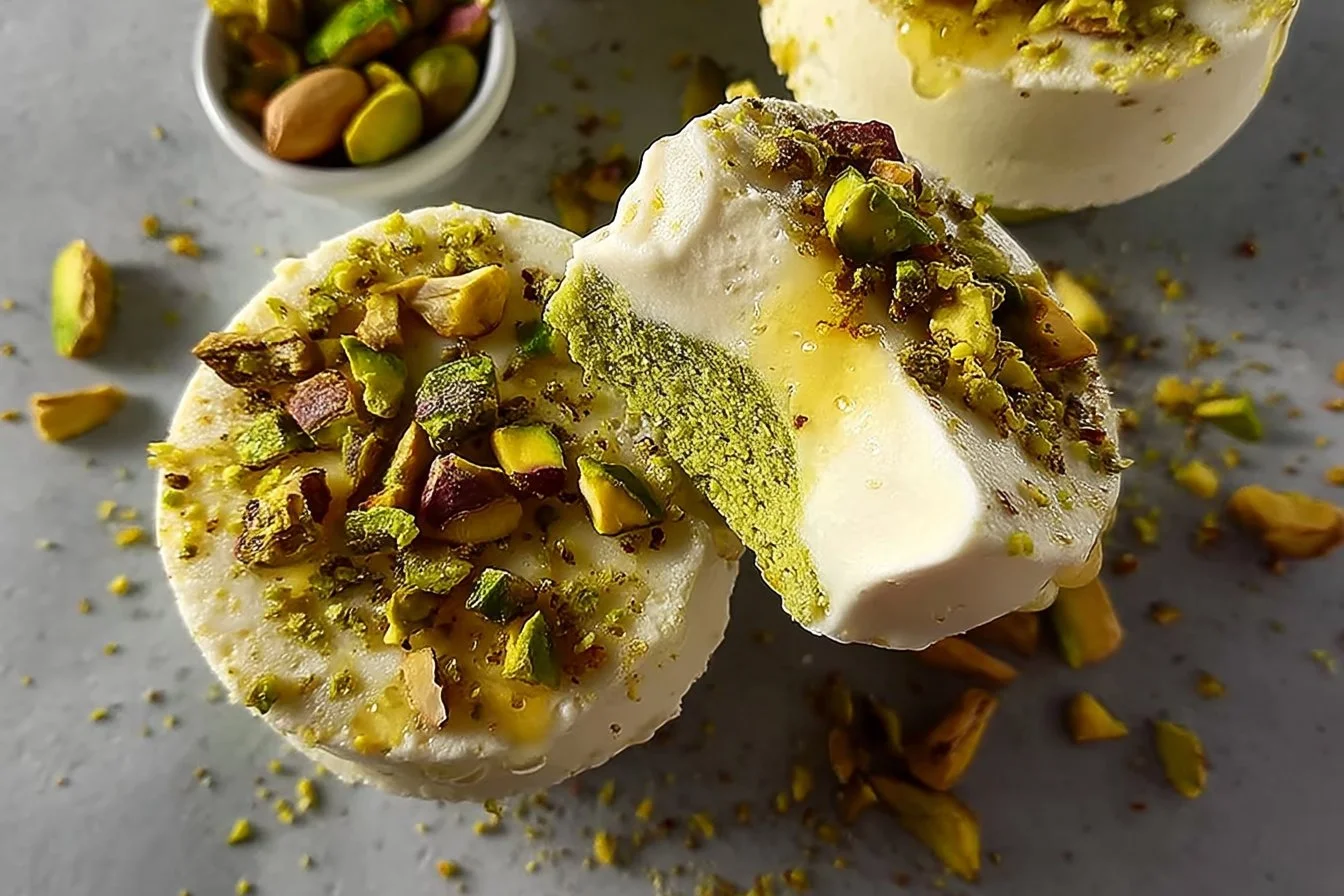 Pistachio Frozen Yogurt Cups