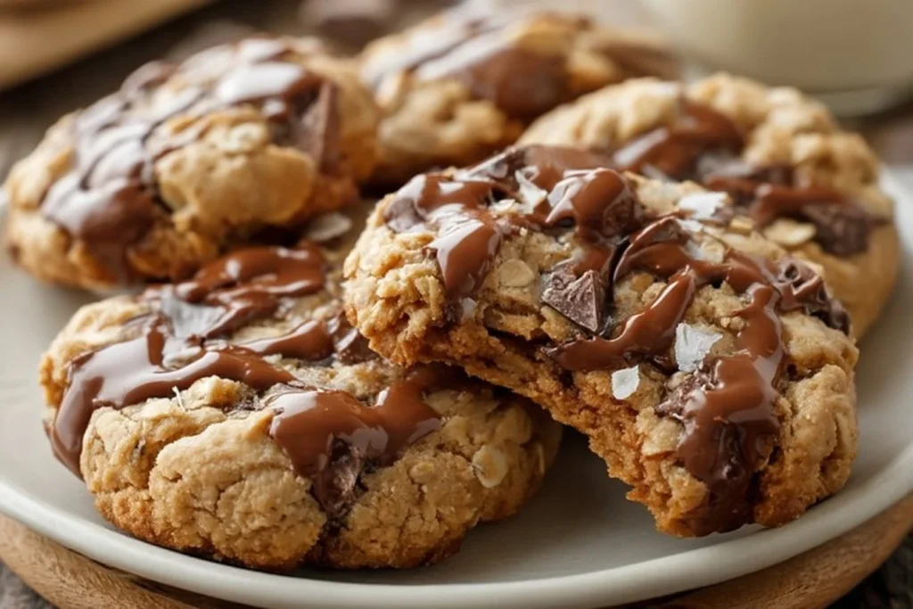 Protein Greek yogurt cookies on a plate, a healthy and delicious snack treat