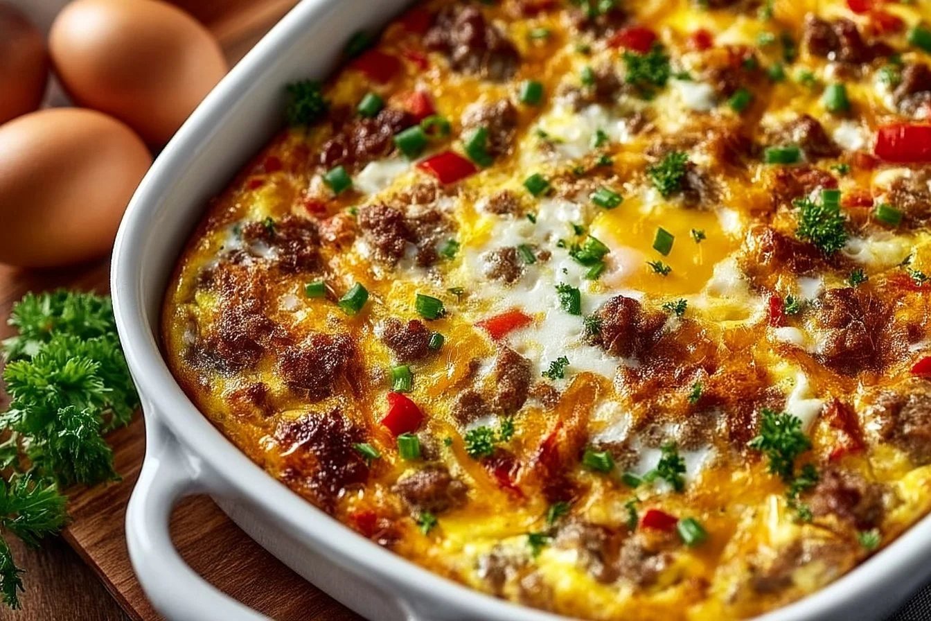 Savory Keto Breakfast Casserole Recipe