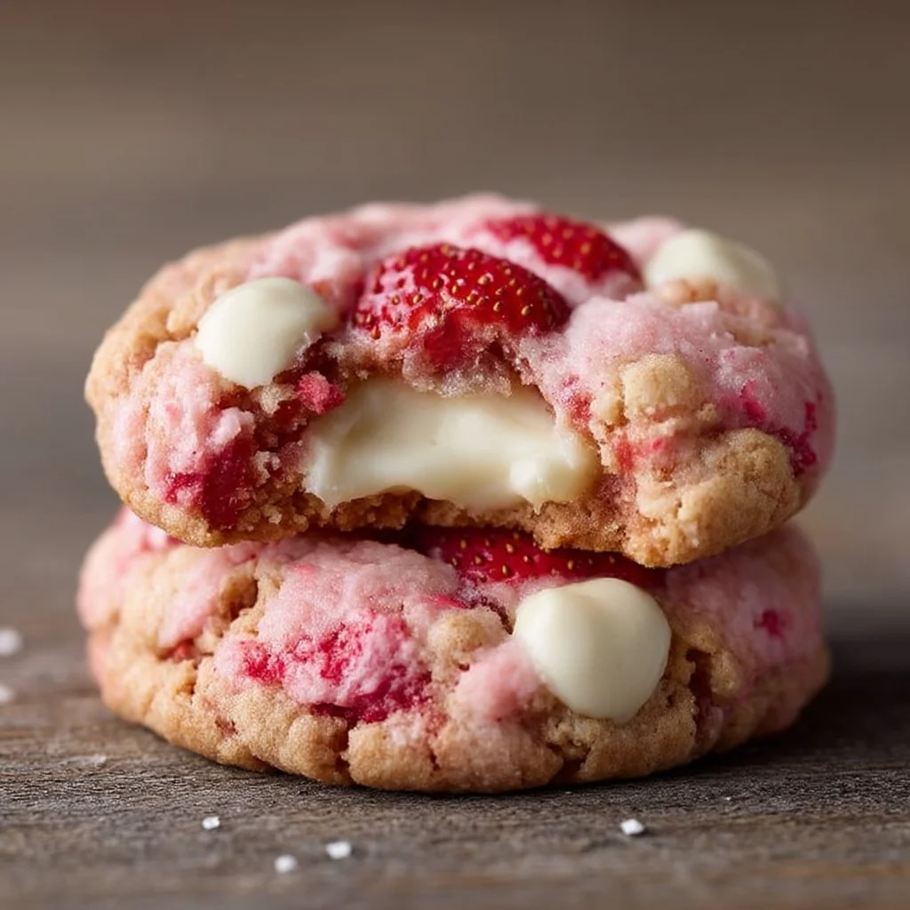 Strawberry Cheesecake Cookies
