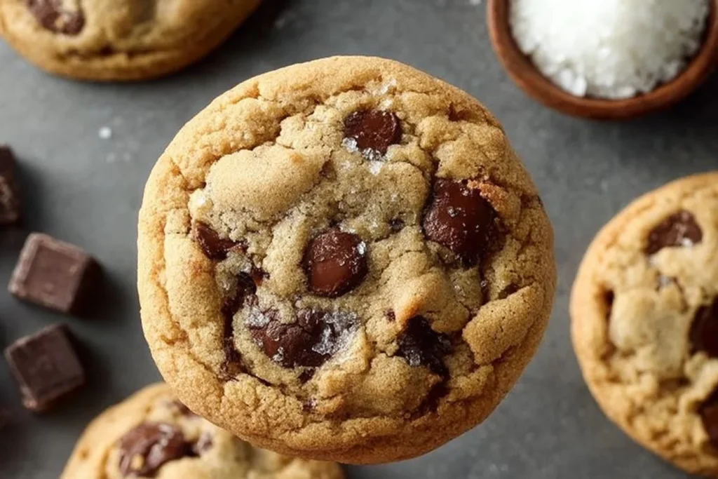 Delicious sugar free chocolate chip cookies on a plate