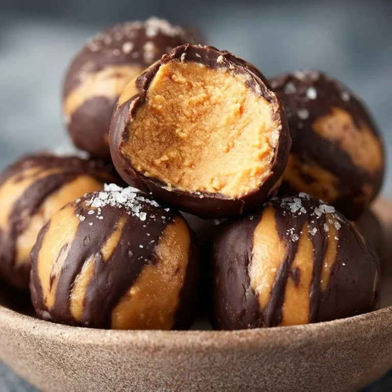 Homemade sugar-free peanut butter balls for a healthy snack.