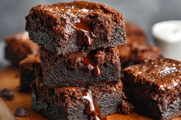 Zero sugar brownies with Greek yogurt for a healthy dessert option