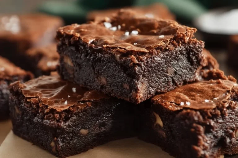 Delicious zero-sugar Greek yogurt brownies on a plate.