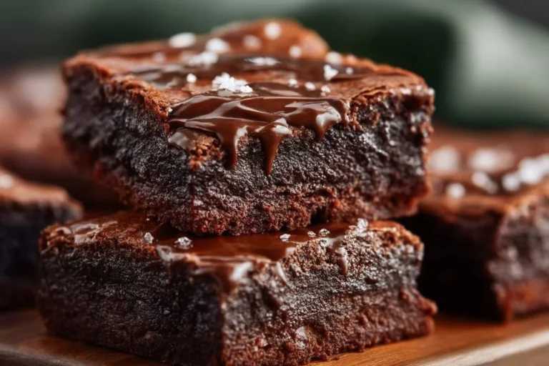 Delicious zero-sugar Greek yogurt brownies topped with chocolate