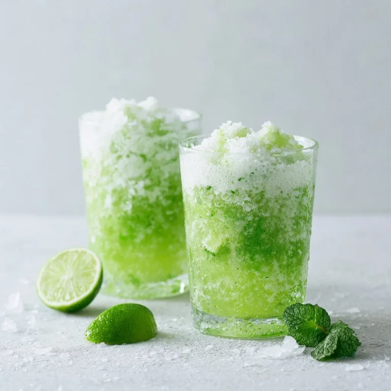 Refreshing creamy coconut milk Brazilian lemonade served in a glass