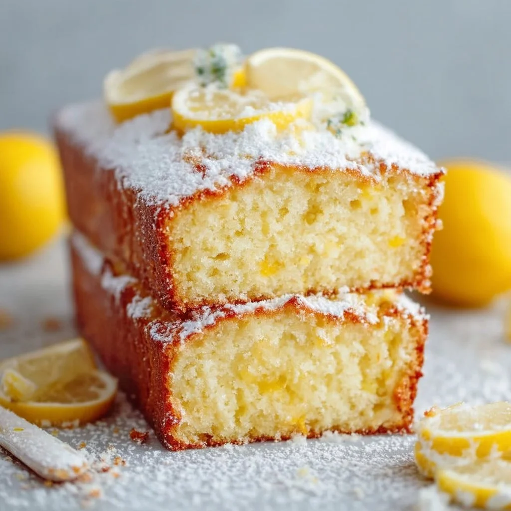 Deliciously Light Healthy Greek Yogurt Lemon Loaf Cake Recipe