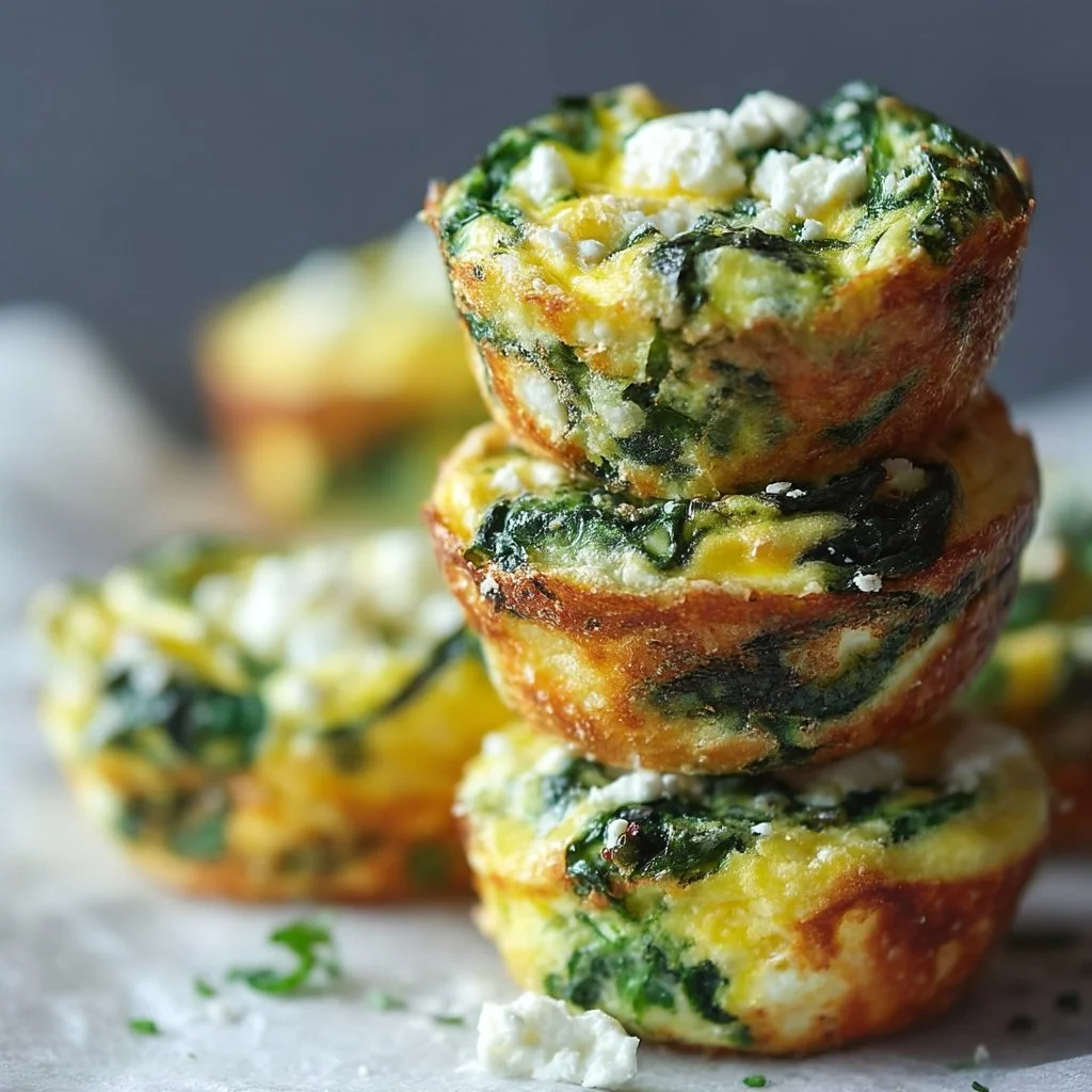Egg Muffins with Spinach and Feta