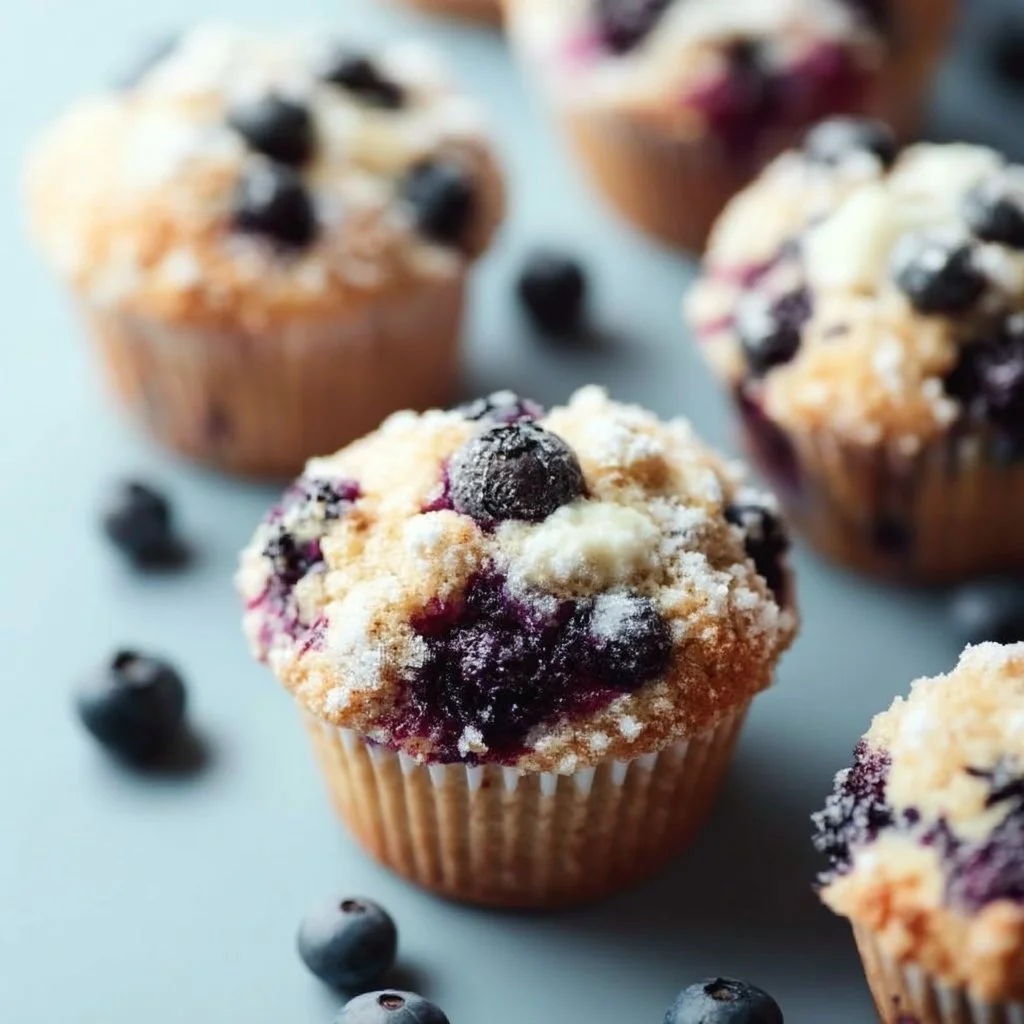 Healthy Diabetic Blueberry Muffins
