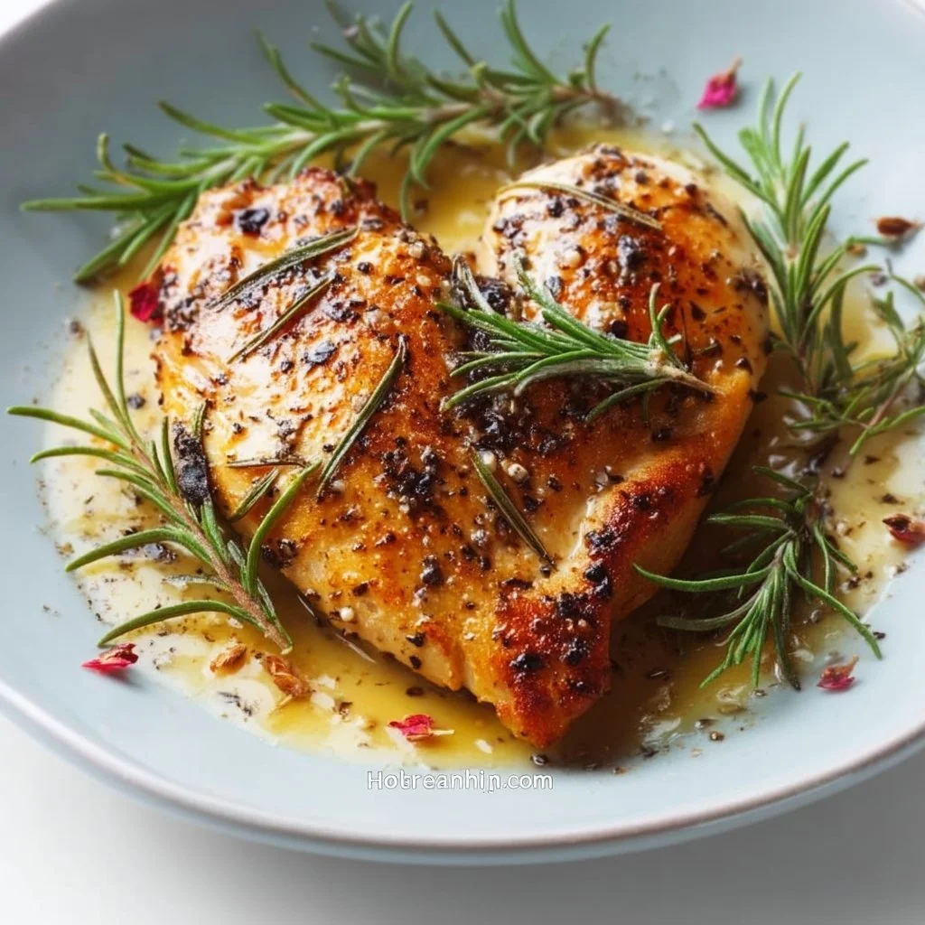 Heart healthy rosemary chicken Dijon served with vegetables
