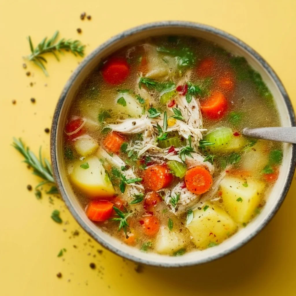 Hearty Chicken Veggie Soup