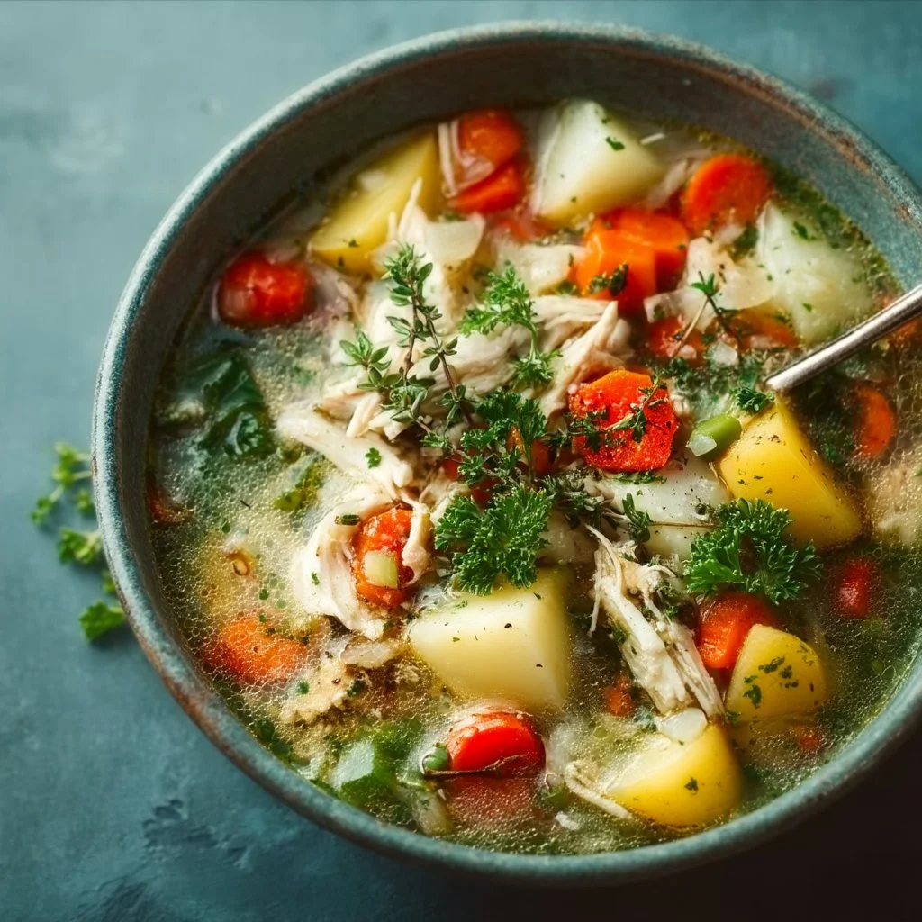 Hearty Chicken Veggie Soup