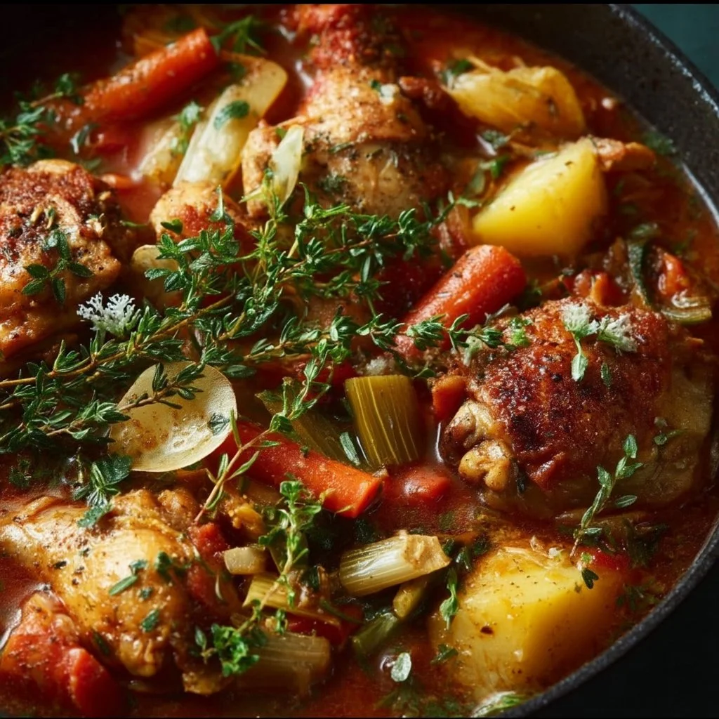 Hearty One-Pot Chicken Stew – Cozy, Easy & Family-Approved